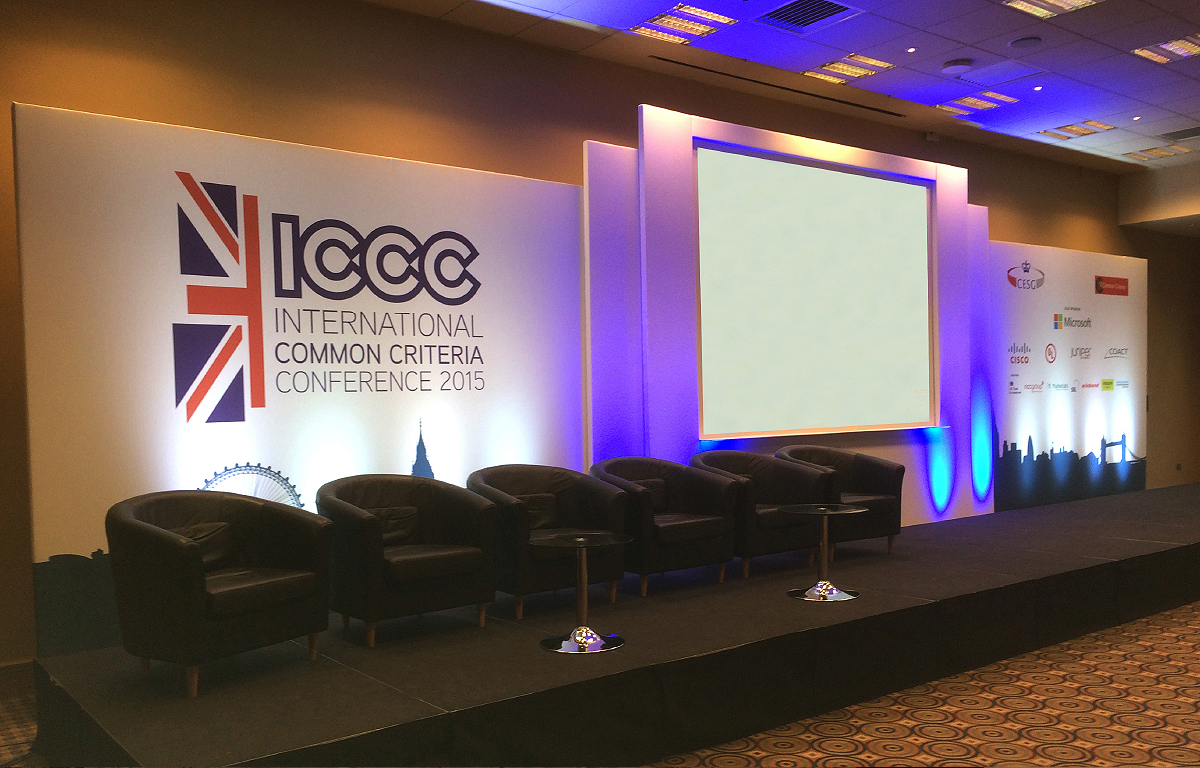 ICCC Conference stage set ICCC Conference stage set