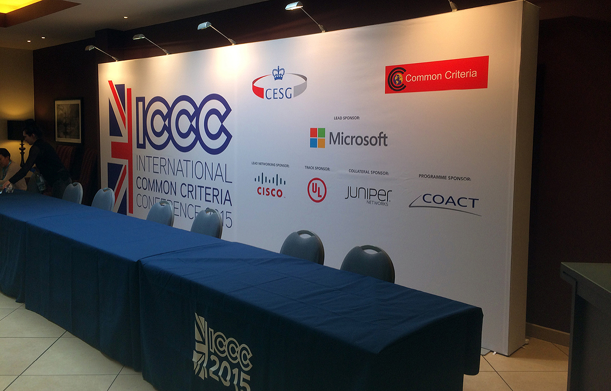 ICCC Conference fabric wall ICCC Conference fabric wall